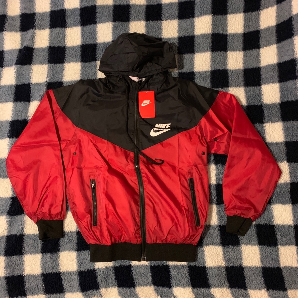 Red Nike Windbreaker